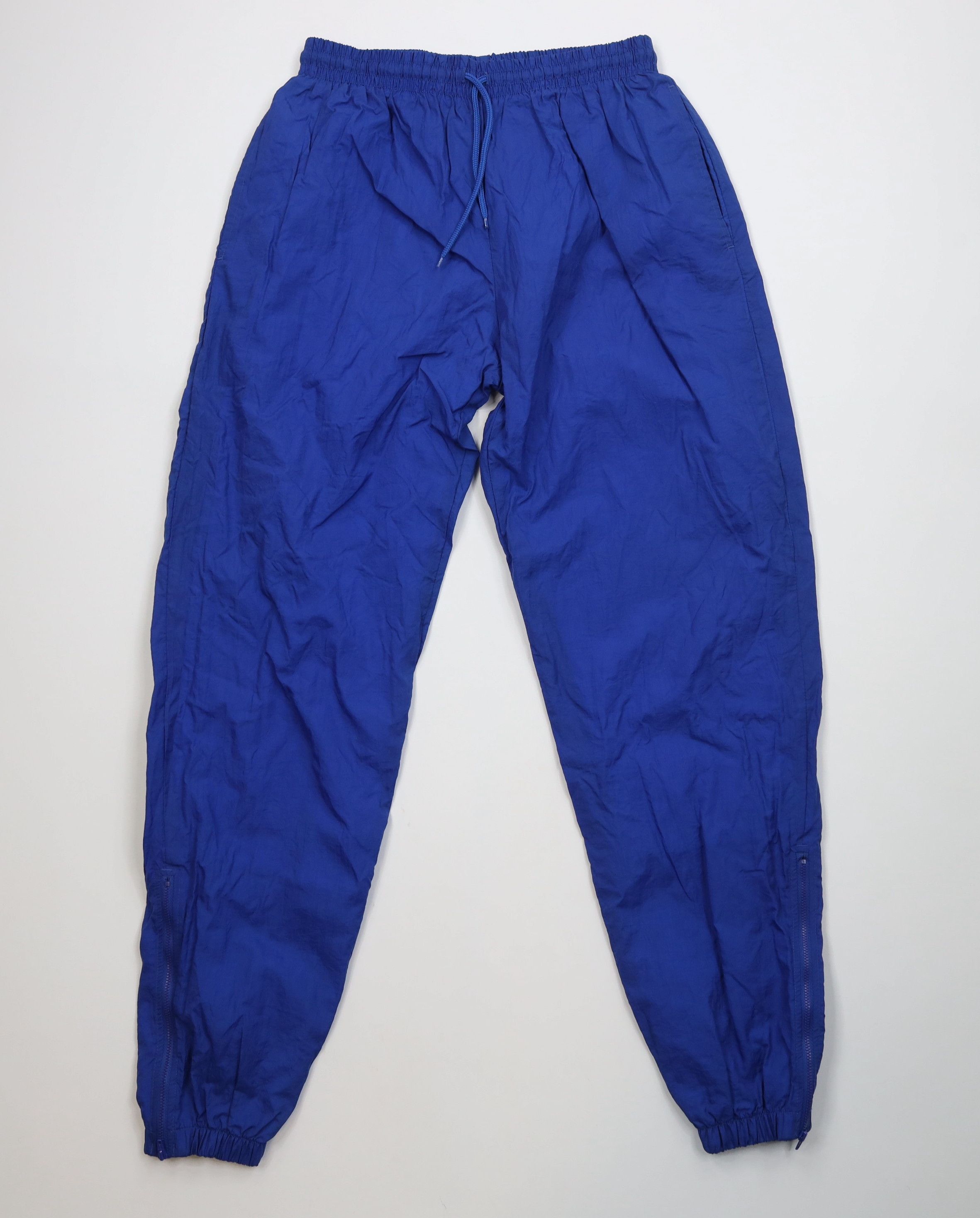 Vintage Vintage 90s Streetwear Lined Windbreaker Joggers Pants Blue Size US 34 / EU 50 - 1 Thumbnail