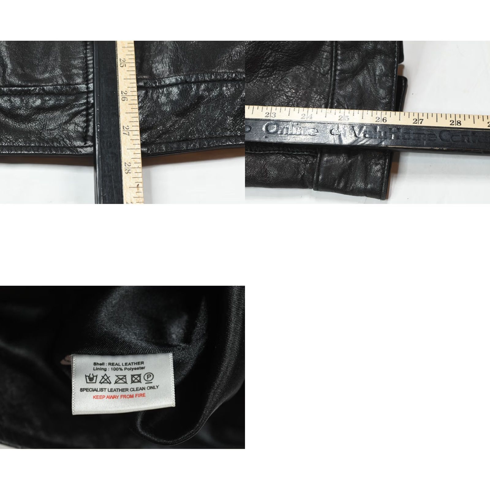 Vintage VINTAGE 7 Diamonds Leather Jacket Mens Large Black Long Sleeve Full-Zip Biker Size US L / EU 52-54 / 3 - 8 Thumbnail