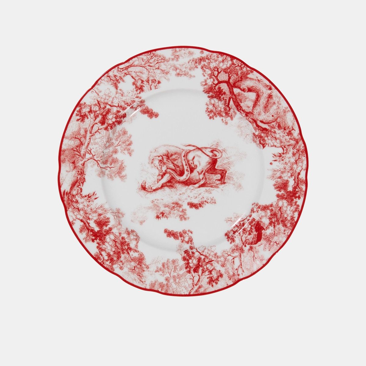 Dior o1bcso1str0225 Size:OS/ Dessert Plate in Red Toile Size ONE SIZE - 1 Preview