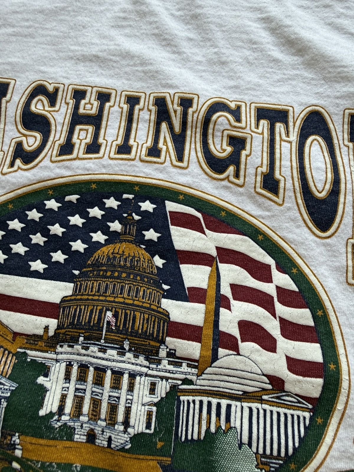 Vintage Vintage 90s Washington D.C. Graphic Tee Size US XL / EU 56 / 4 - 4 Thumbnail