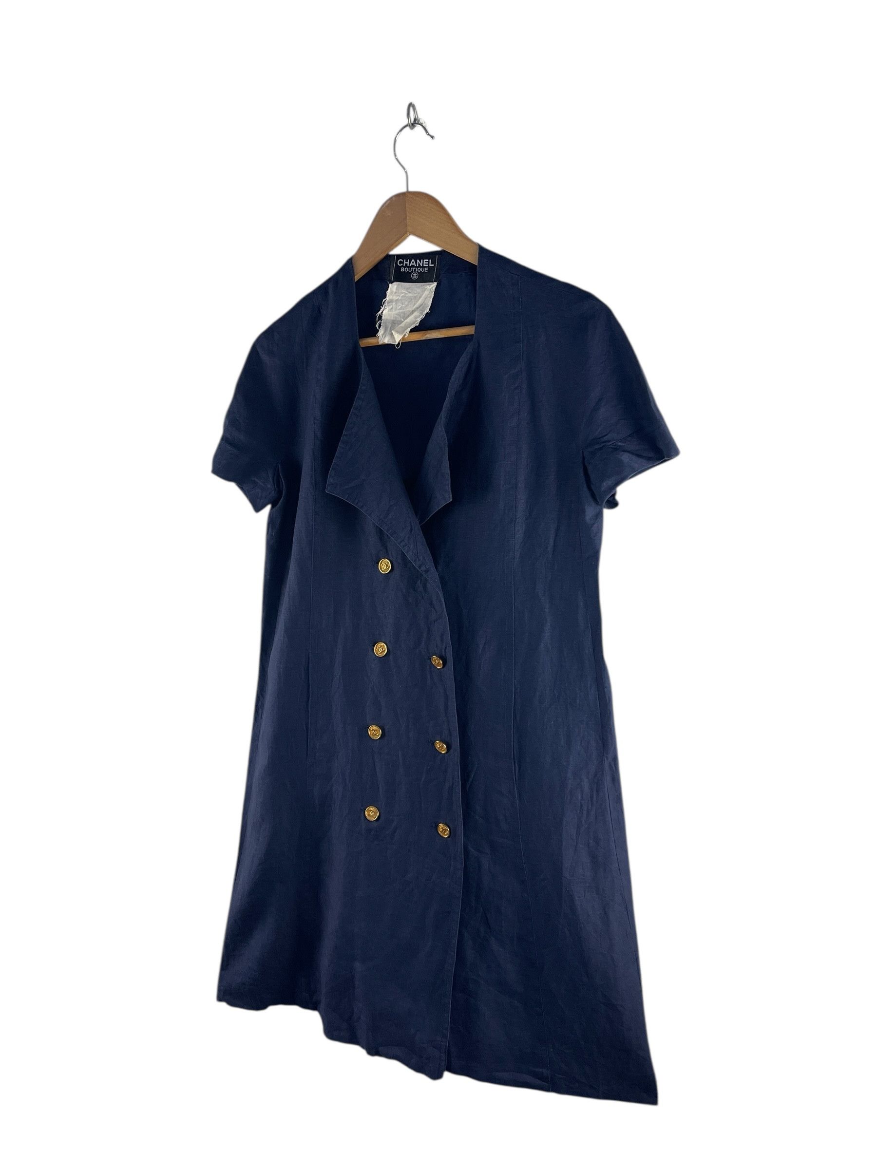 Chanel Vintage Chanel Boutique Navy Double-Breasted Dress Size XS / US 0-2 / IT 36-38 - 6 Thumbnail
