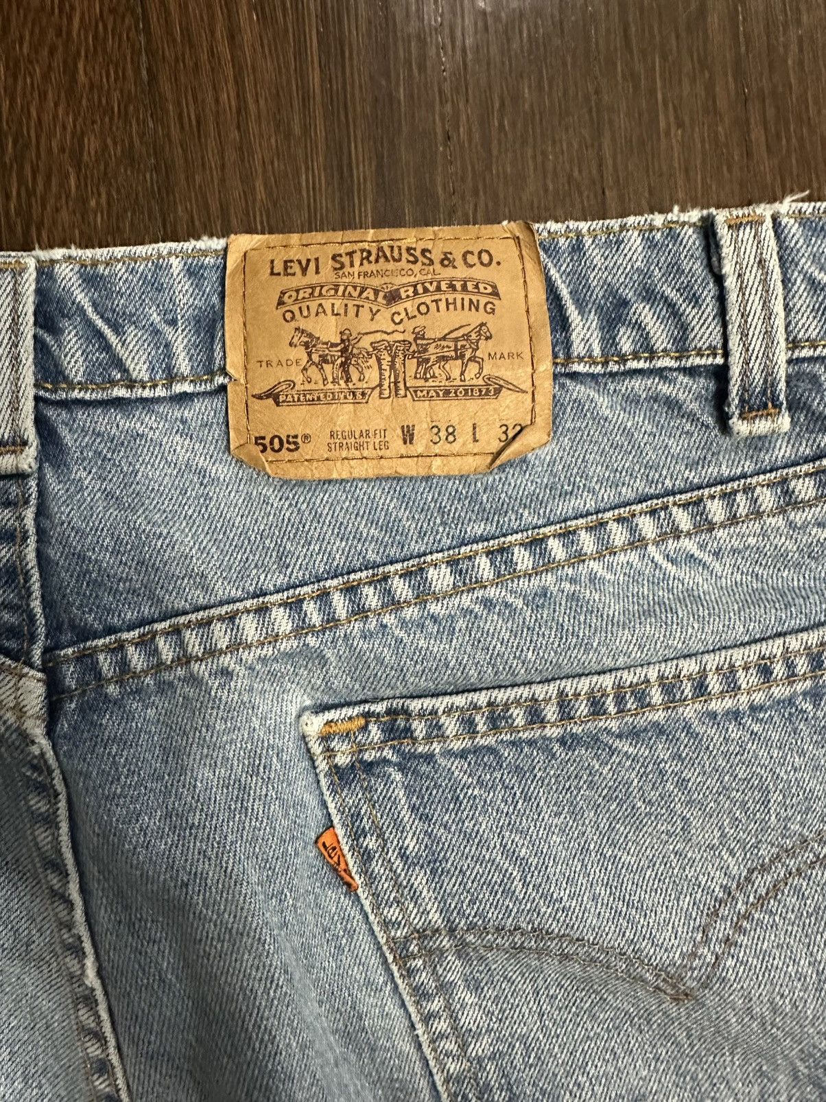Levi's Vintage Clothing Vintage Levis Orange Tab 505 38x32 Size US 38 / EU 54 - 5 Thumbnail