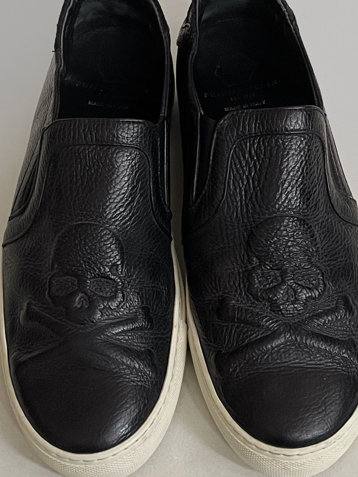 Philipp Plein Philipp Plein skull leather slip on sneakers Size US 8.5 / EU 41-42 - 2 Thumbnail