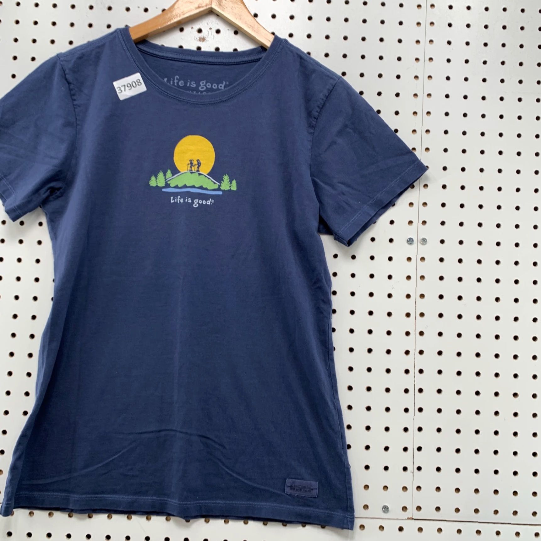 Life is Good VINTAGE Life Is Good Shirt Womens Blue Small Hiking Outdoor Graphic 17x24.5 Mens Size M / US 6-8 / IT 42-44 - 4 Thumbnail