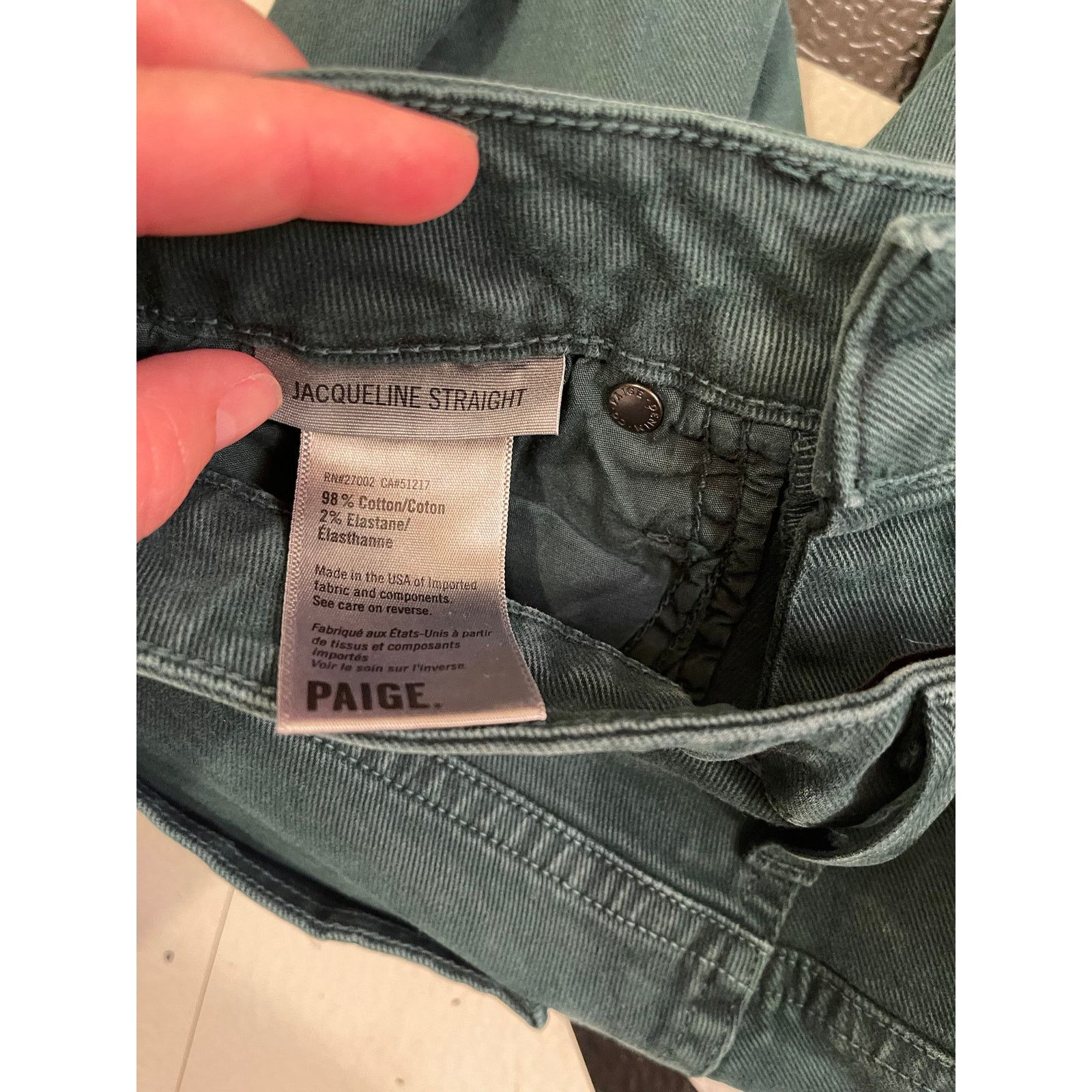 Paige Paige, Jacqueline Straight, Size 24 Size 24" / US 00 / IT 34 - 4 Thumbnail