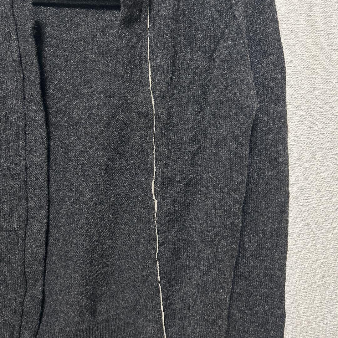Yohji Yamamoto Contrast Seam Wool Raglan Knit Cardigan Size US M / EU 48-50 / 2 - 4 Thumbnail
