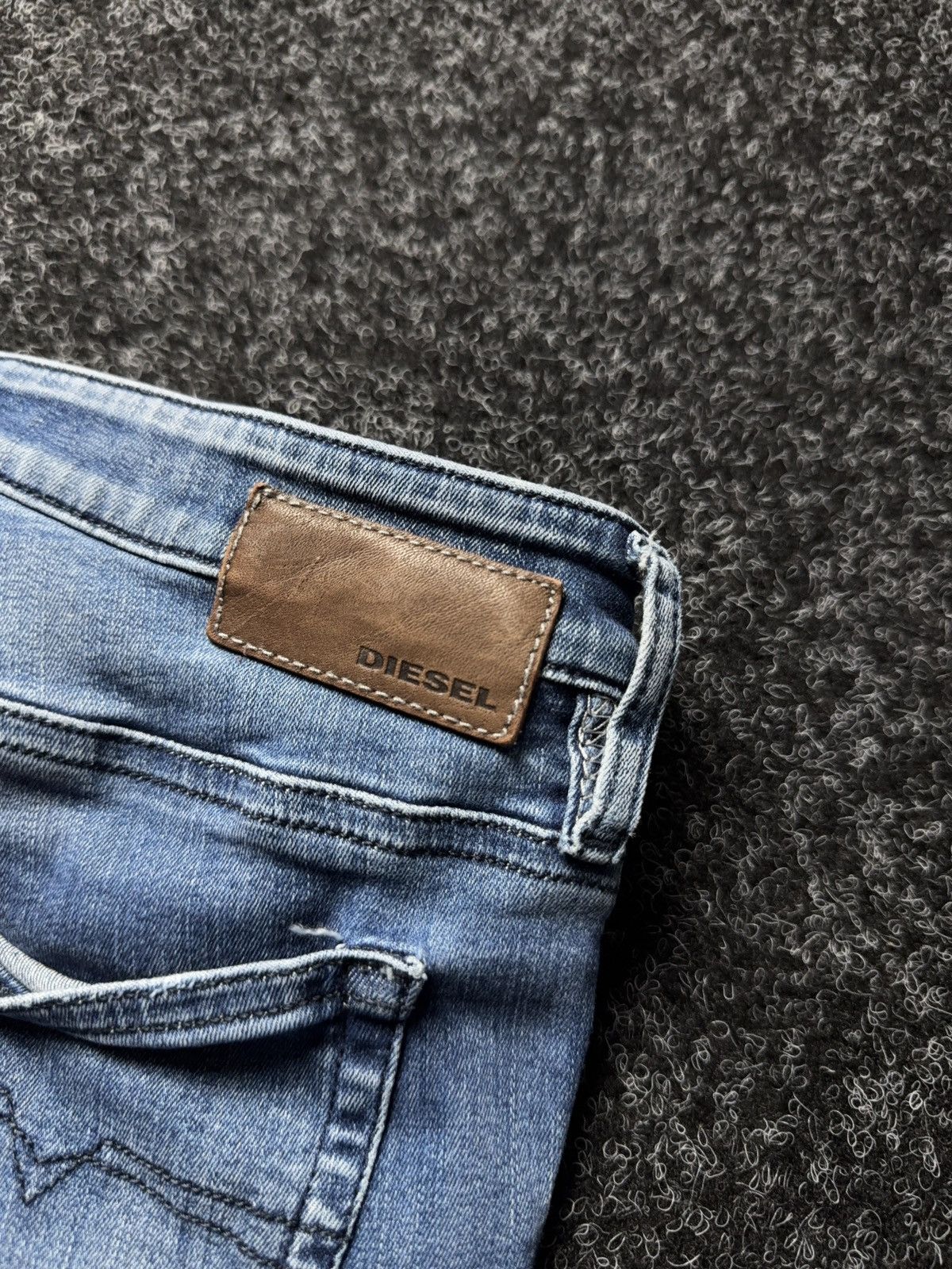 Diesel 00s Luxury Diesel Skinzee Super Skinny Jeans Y2K Low Rise Size 28" / US 6 / IT 42 - 16 Thumbnail