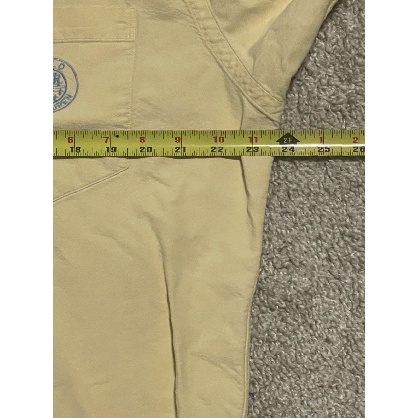 Polo Ralph Lauren Polo Ralph Lauren Mens Shirt Half Button Up Yellow 100% Cotton M Regular Long Sleeve Pocket Classic Designer Size US M / EU 48-50 / 2 - 5 Thumbnail