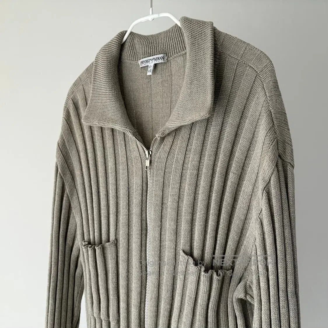 Armani Armani Vintage Gray Knit Coat. Size US S / EU 44-46 / 1 - 5 Thumbnail