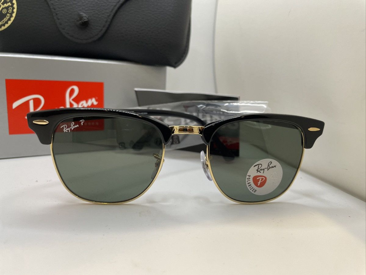 RayBan RAYBAN RB3016 901 58 Black Square Polarized 51 mm Sunglasses Size ONE SIZE - 3 Thumbnail