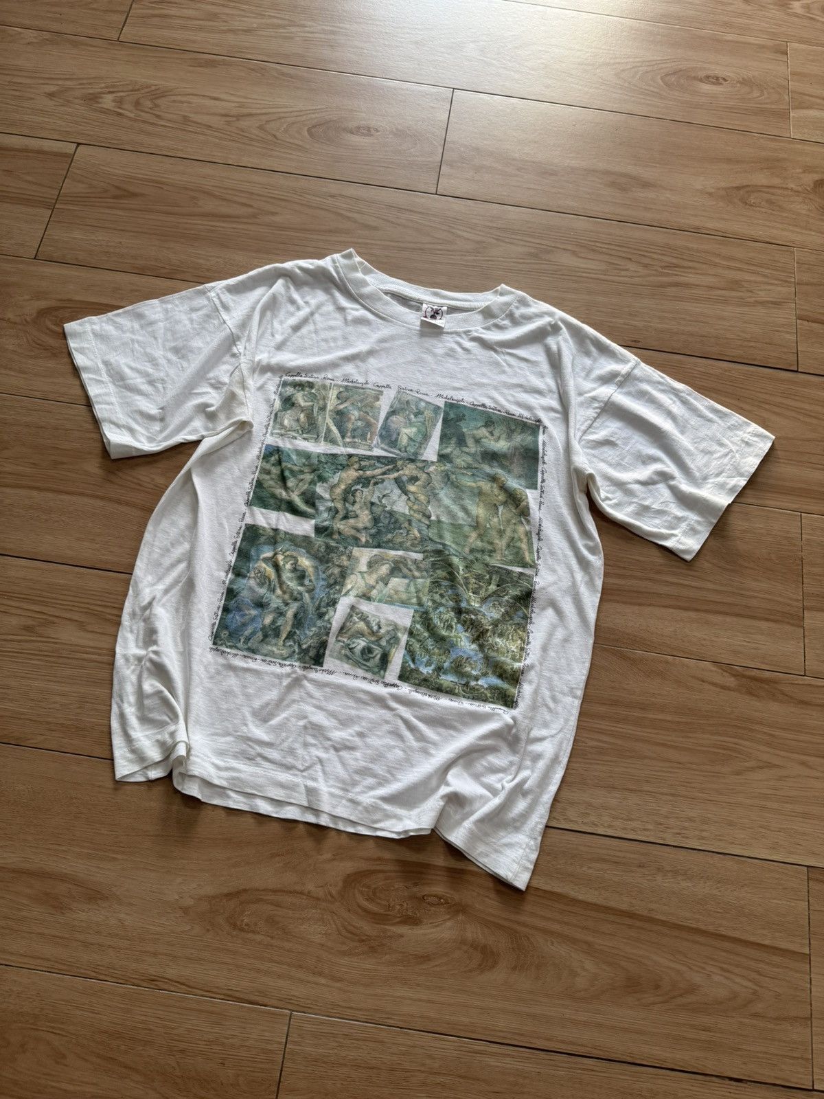 Vintage 90’s ARTWORK BY “ MICHELANGELO “ , 1475-1564 Size US XXL / EU 58 / 5 - 1 Thumbnail