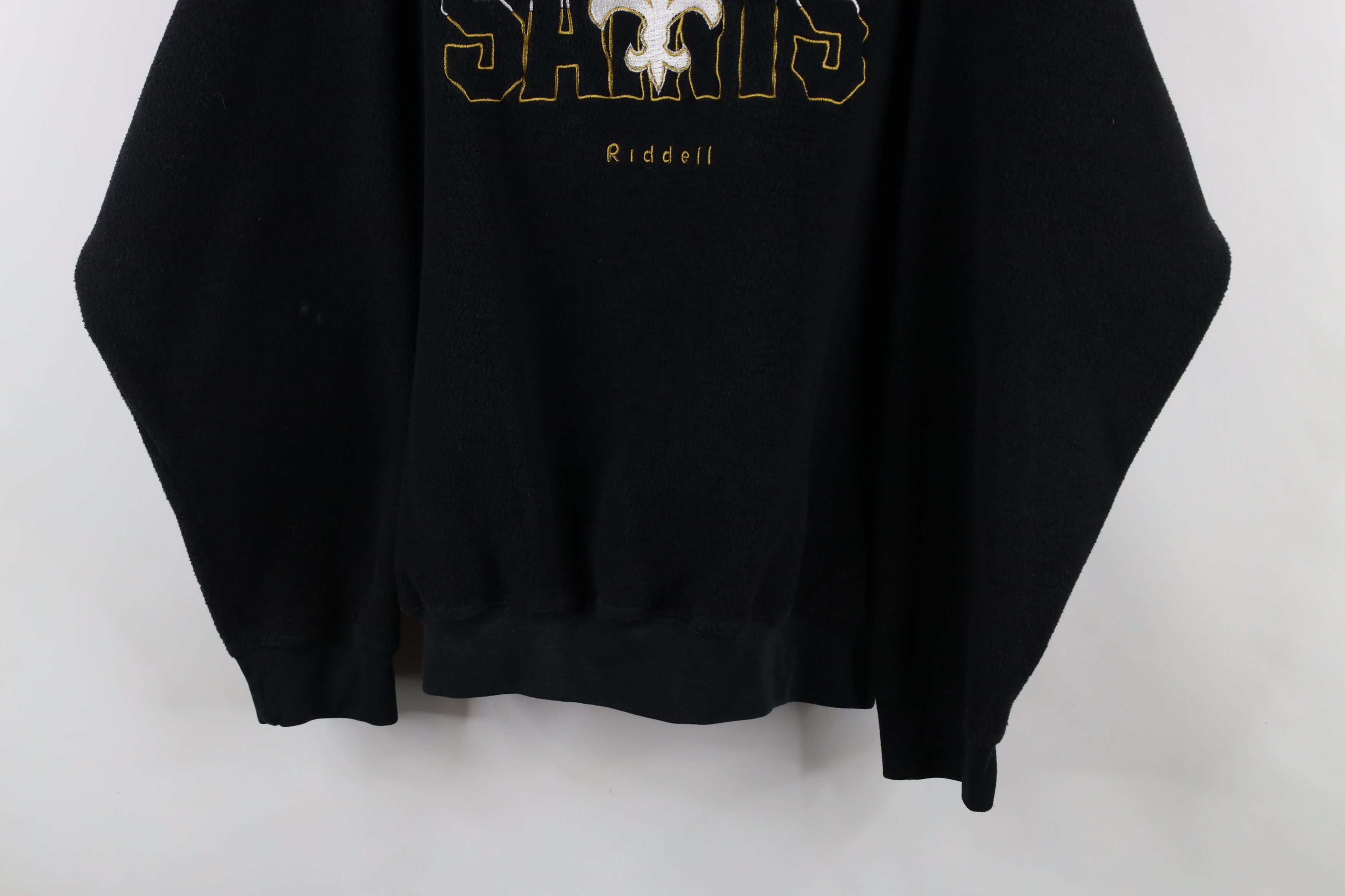 Riddell × Vintage Vintage 90s Riddell Saints Football Fleece Sweatshirt Size US L / EU 52-54 / 3 - 3 Thumbnail