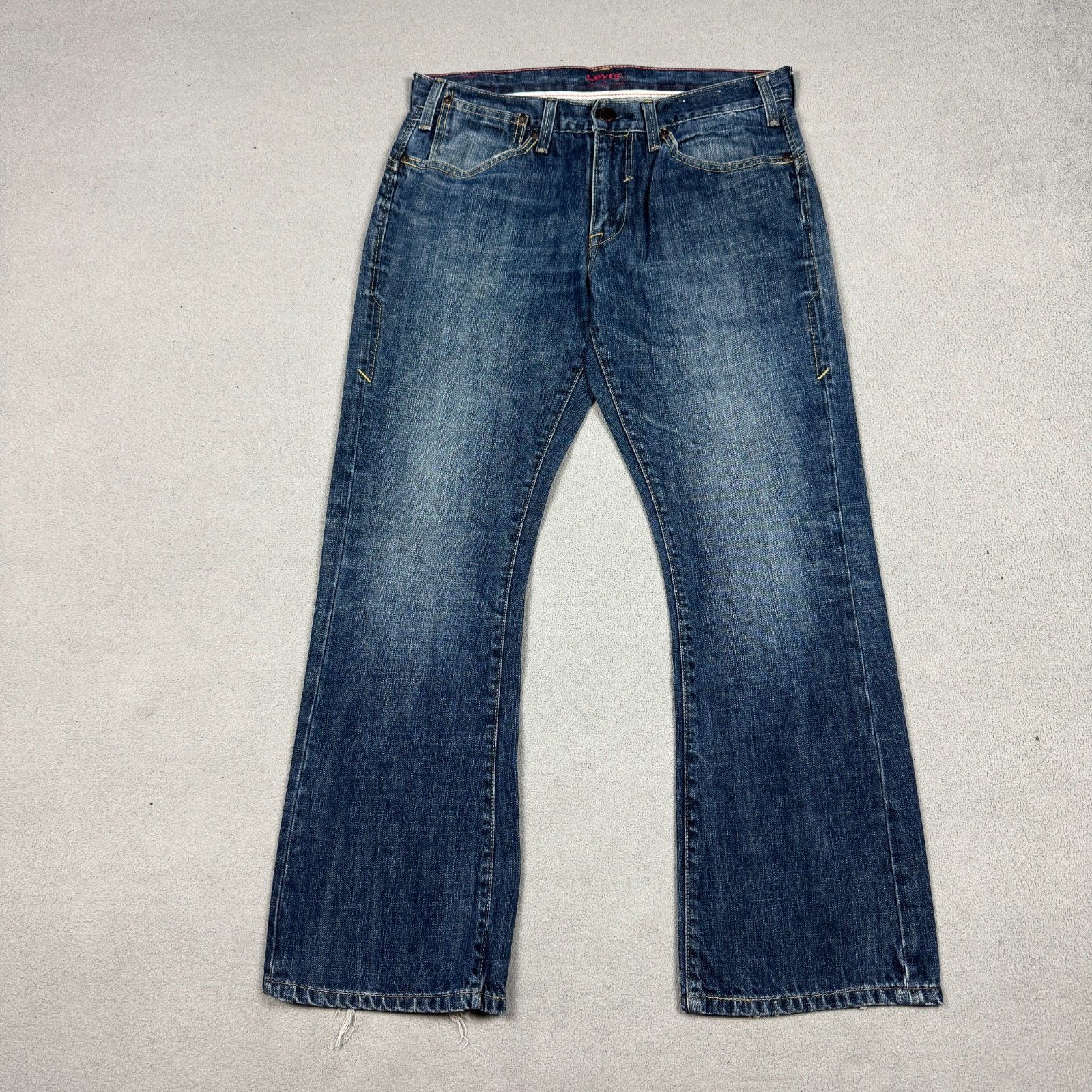 Levi's Vintage Clothing VTG Levi's RED Jeans W34 L30 Bootcut Distressed Indigo Denim Size US 34 / EU 50 - 6 Thumbnail