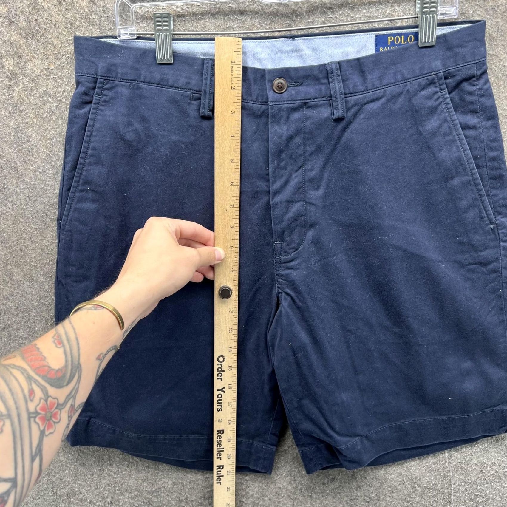 Polo Ralph Lauren Polo Ralph Lauren Shorts Mens 32 Blue Stretch Classic Fit Chino Casual 9 Inseam Size US XS / EU 42 / 0 - 6 Thumbnail