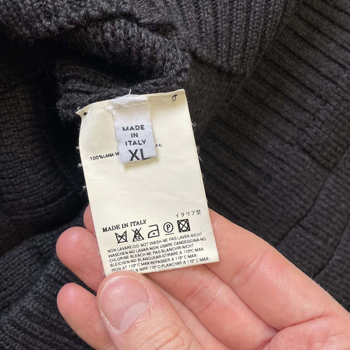 Maison Margiela A/W 08 ‘Shawl Collar’ Grey Wool Cardigan Size US XL / EU 56 / 4 - 10 Thumbnail