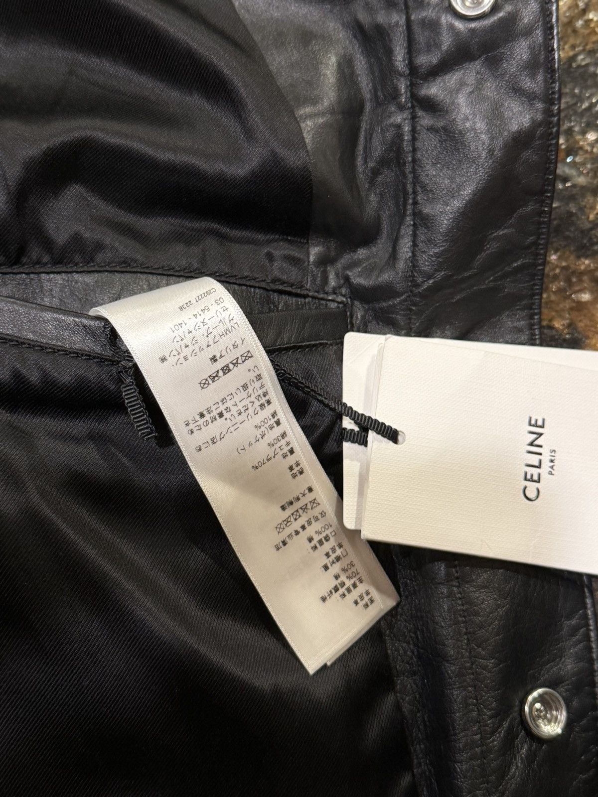 Celine Celine x Hedi SS23 Runway Bauhaus Leather Trucker Jacket Size US XL / EU 56 / 4 - 15 Thumbnail