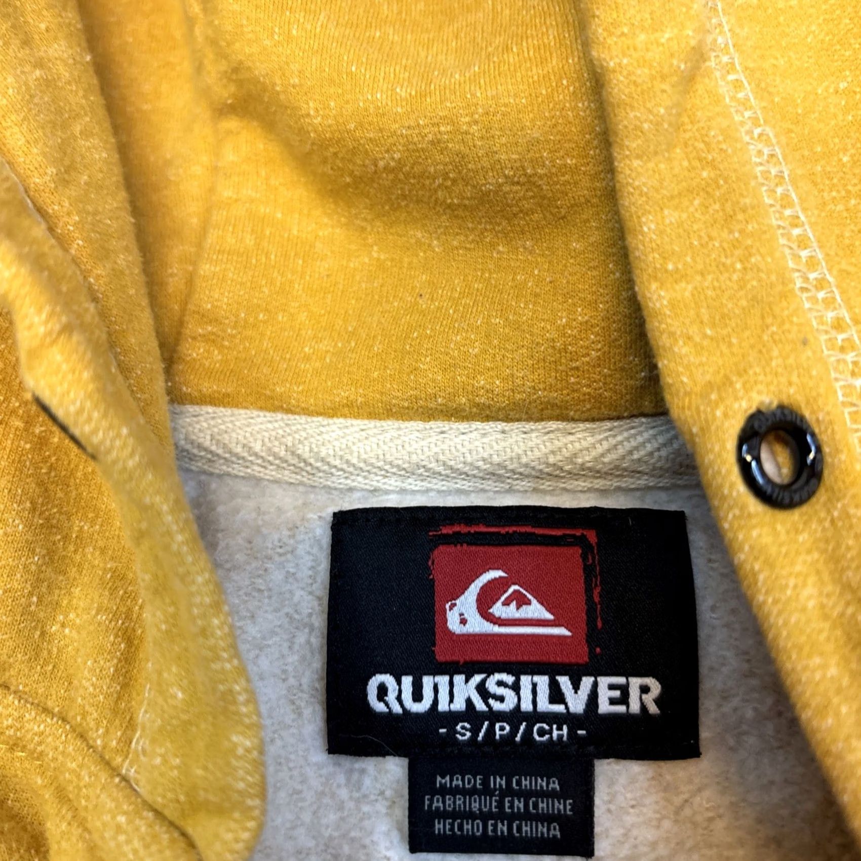 Quiksilver VINTAGE Quiksilver Hoodie Full Zip Men’s S Yellow Skate Surf Y2K Size US S / EU 44-46 / 1 - 5 Thumbnail