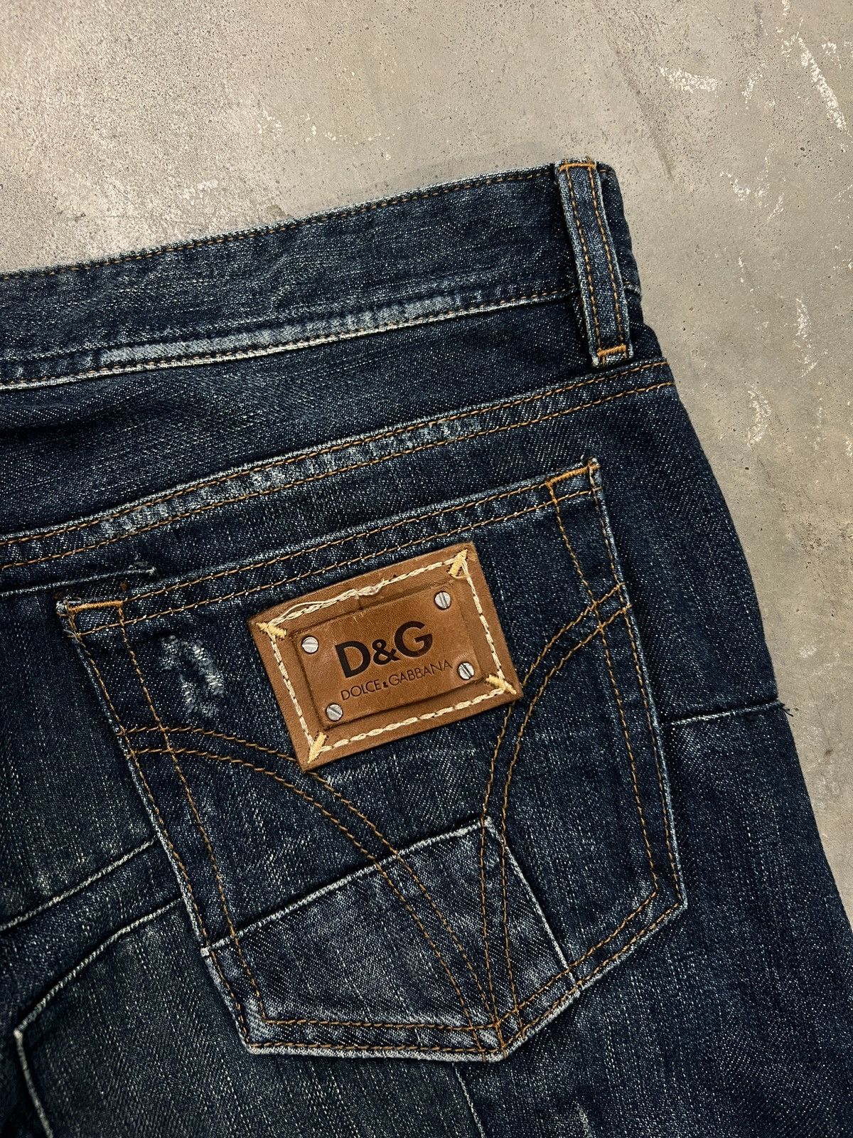 Dolce & Gabbana 00s Vintage Dolce & Gabbana Patchwork Jeans Size US 33 - 8 Thumbnail