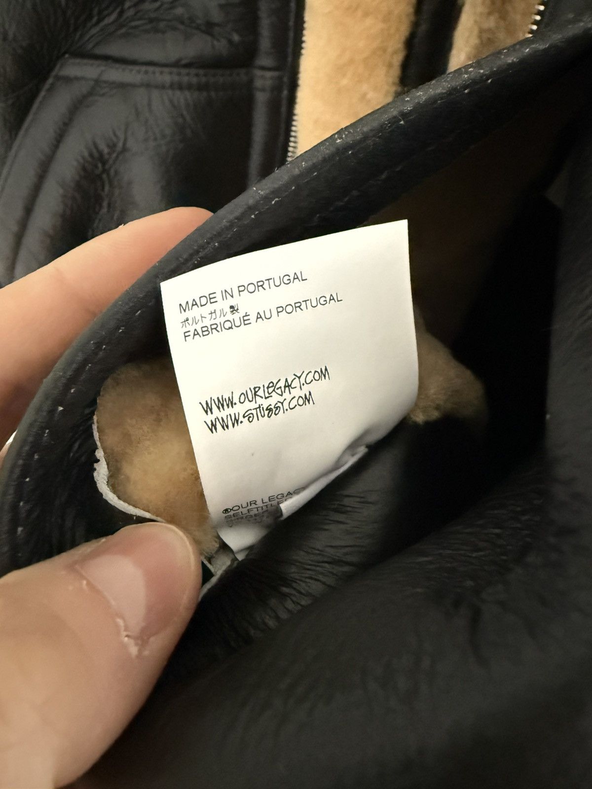 Our Legacy × Stussy Our Legacy Workshop x Stussy Cappucino Shearling Zip Jacket Size US M / EU 48-50 / 2 - 6 Thumbnail