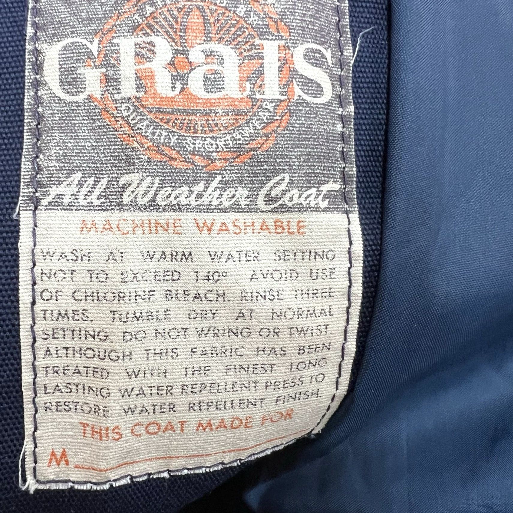 Vintage VINTAGE 1970s Lady Grais Belted Overcoat Women's Size 16 Blue Cotton Mod/GoGo USA Size XXL / US 16-18 / IT 52-54 - 6 Thumbnail