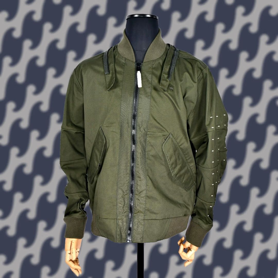 G-Star G-Star Raw MS Submarine Rackam Bomber Jacket Mens XL Green Jacket Size US XL / EU 56 / 4 - 1 Thumbnail