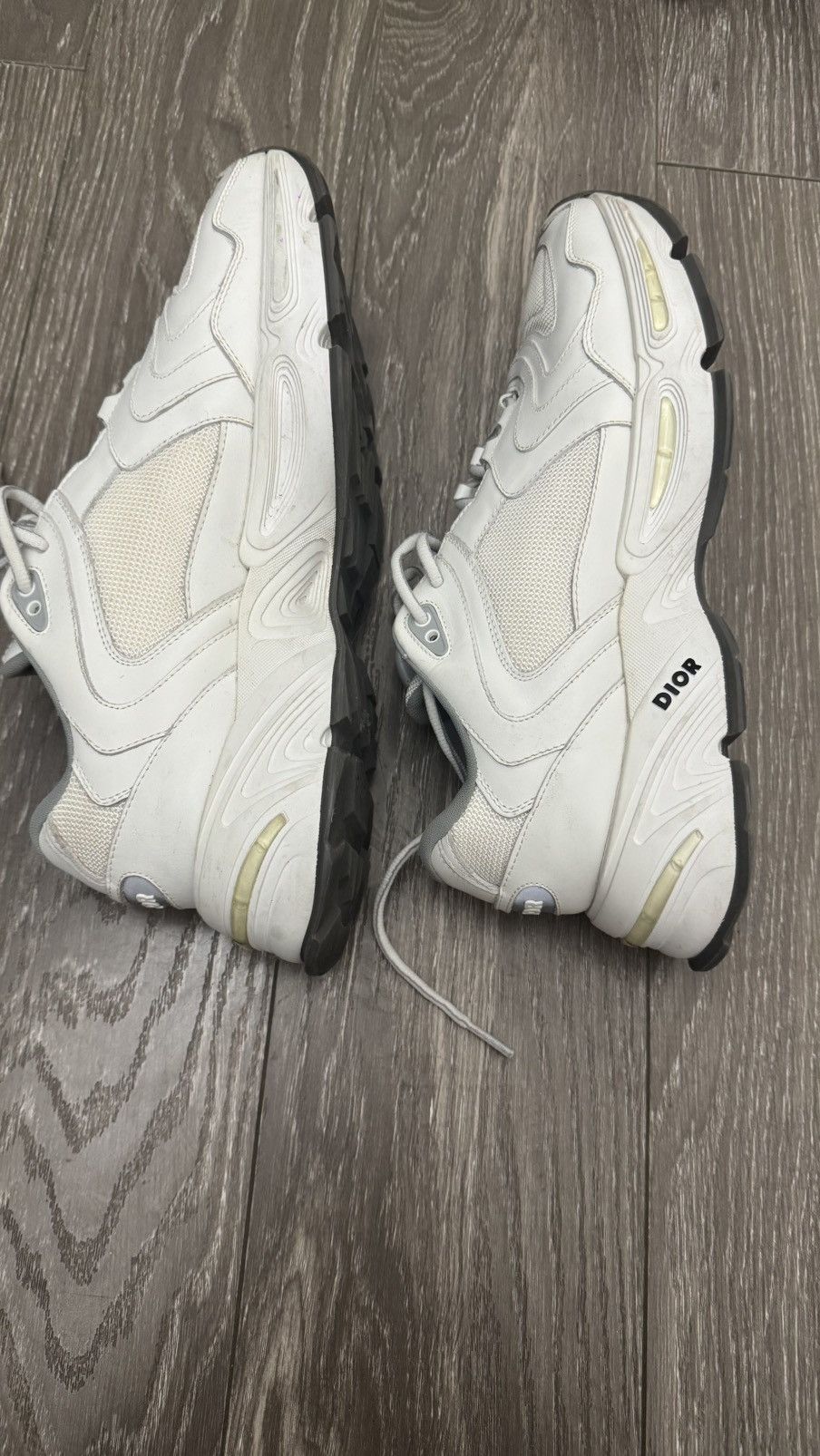 Dior Dior B22 Sneakers – White/Grey Size 42– Excellent Condition Size US 9 / EU 42 - 3 Thumbnail