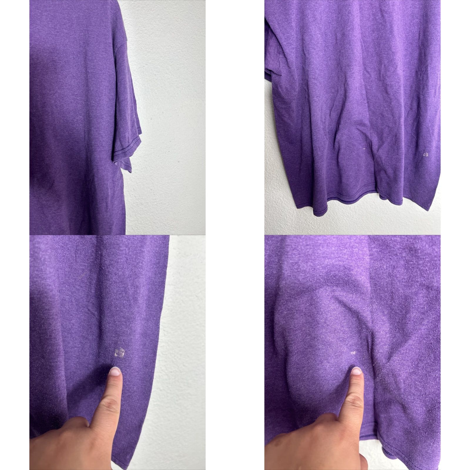 Vintage Mens XXL Short Sleeve Purple T Shirt Alaska Last Frontier Y2k Front? Size US L / EU 52-54 / 3 - 9 Thumbnail