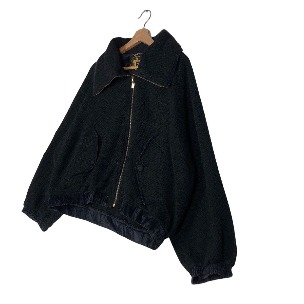 Japanese Brand 🔥Vintage Cropped Bomber Jacket Black Issey Miyake Japan Size US M / EU 48-50 / 2 - 4 Thumbnail