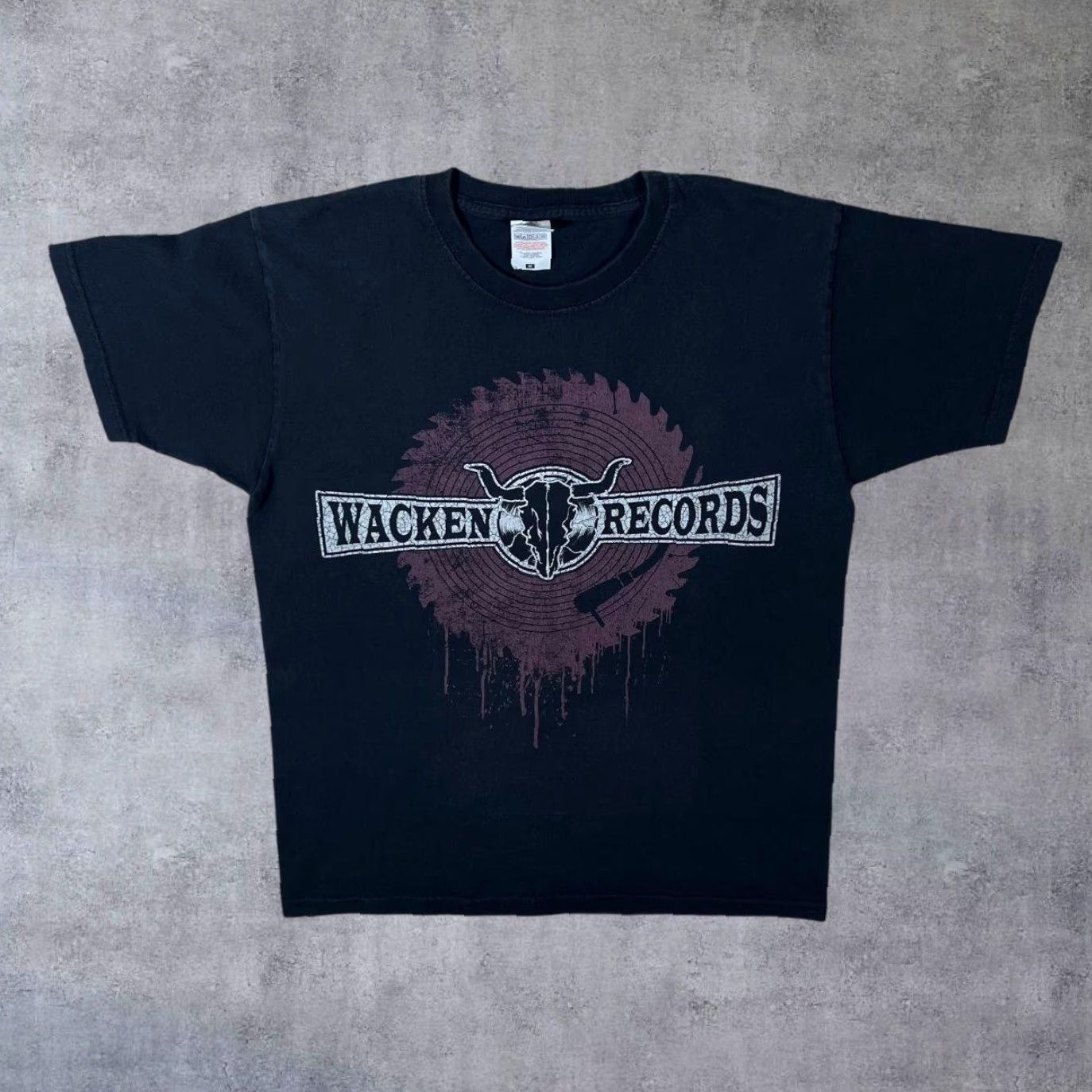 Fruit Of The Loom Wacken Records “Live At Wacken 2017” Festival Heavy Metal Punk Hard Rock Band T-Shirt M Shirt Mens Black Cotton Graphic Print Front Back Size US M / EU 48-50 / 2 - 2 Thumbnail