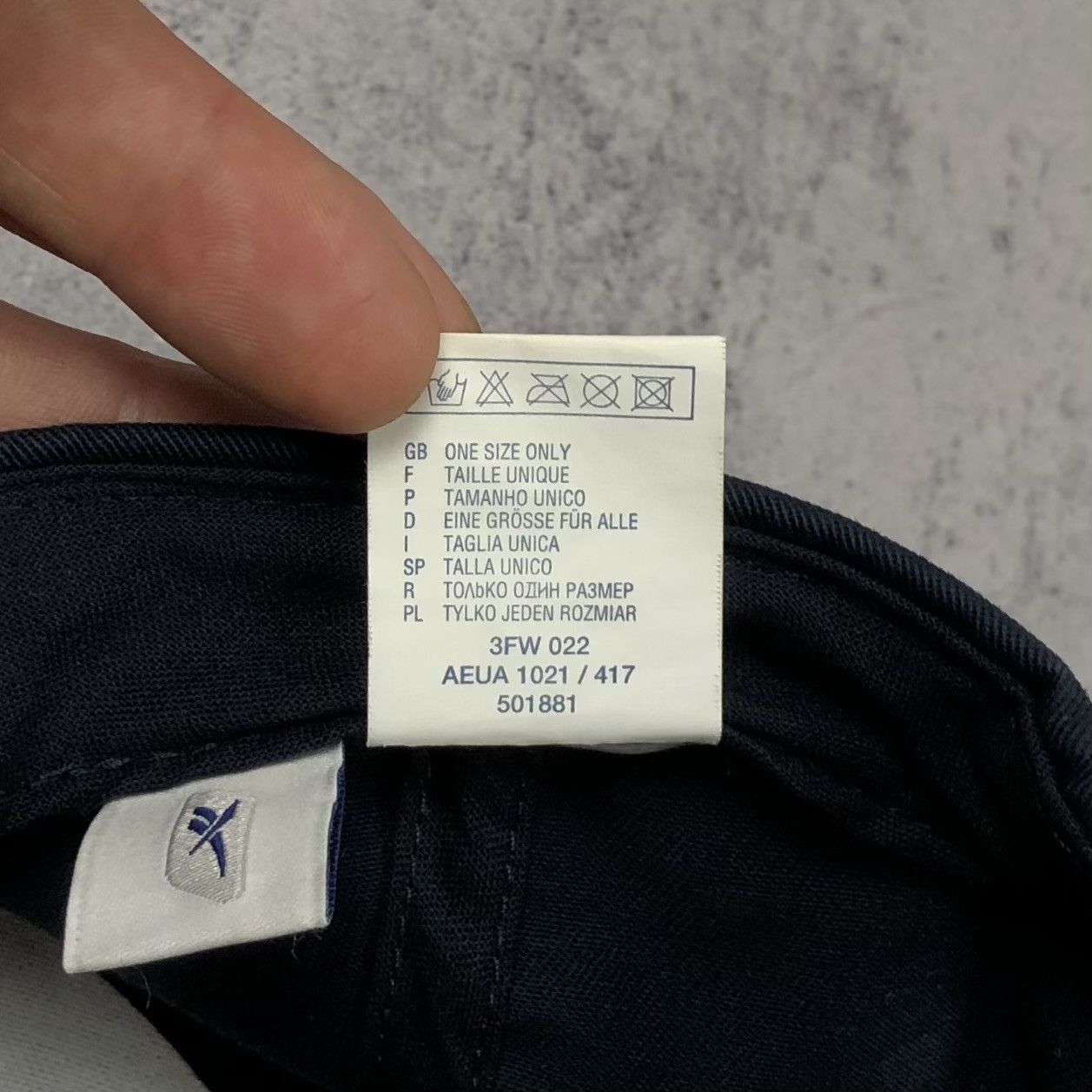 Reebok Vintage Reebok Navy Cap Size ONE SIZE - 9 Thumbnail