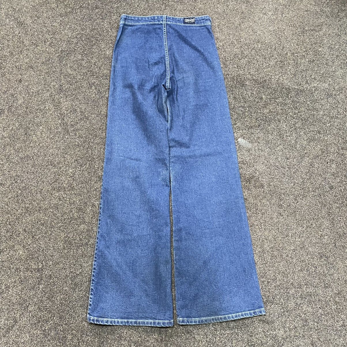Vintage Vintage Y2K Baggy Wide Leg Jeans Skater Streetwear Blue Logo Size 32" / US 10 / IT 46 - 2 Thumbnail