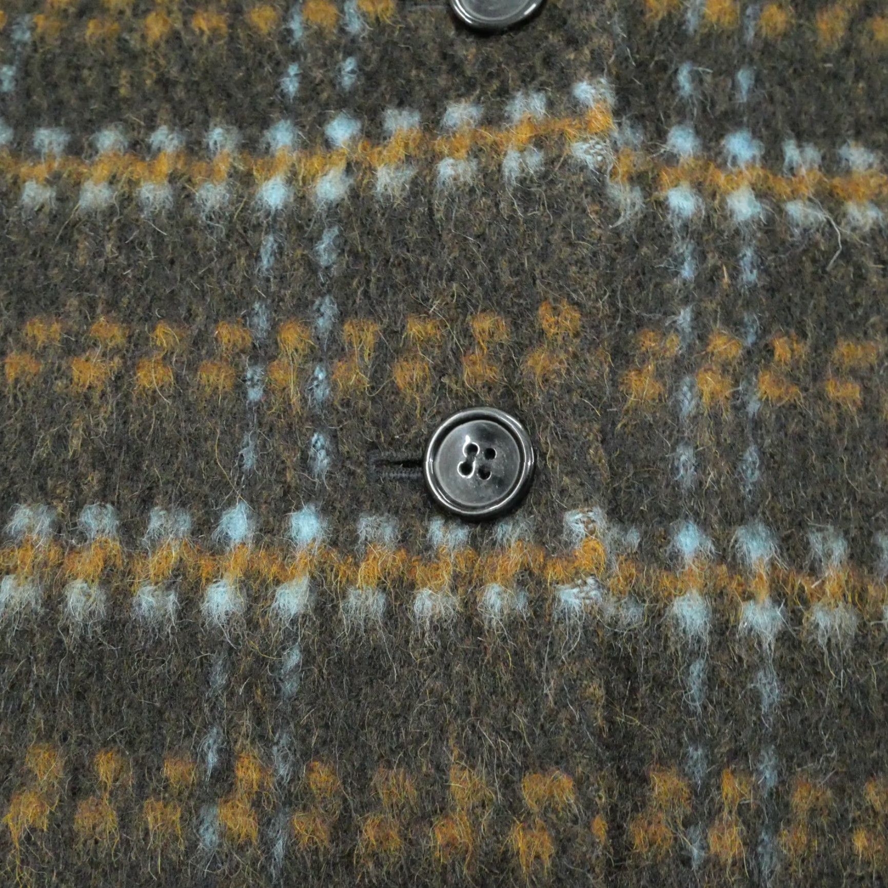 Vintage VINTAGE harvé benard Jacket Womens 16 Brown Blue Plaid Wool Alpaca Shaggy 80s Size XXL / US 16-18 / IT 52-54 - 3 Thumbnail