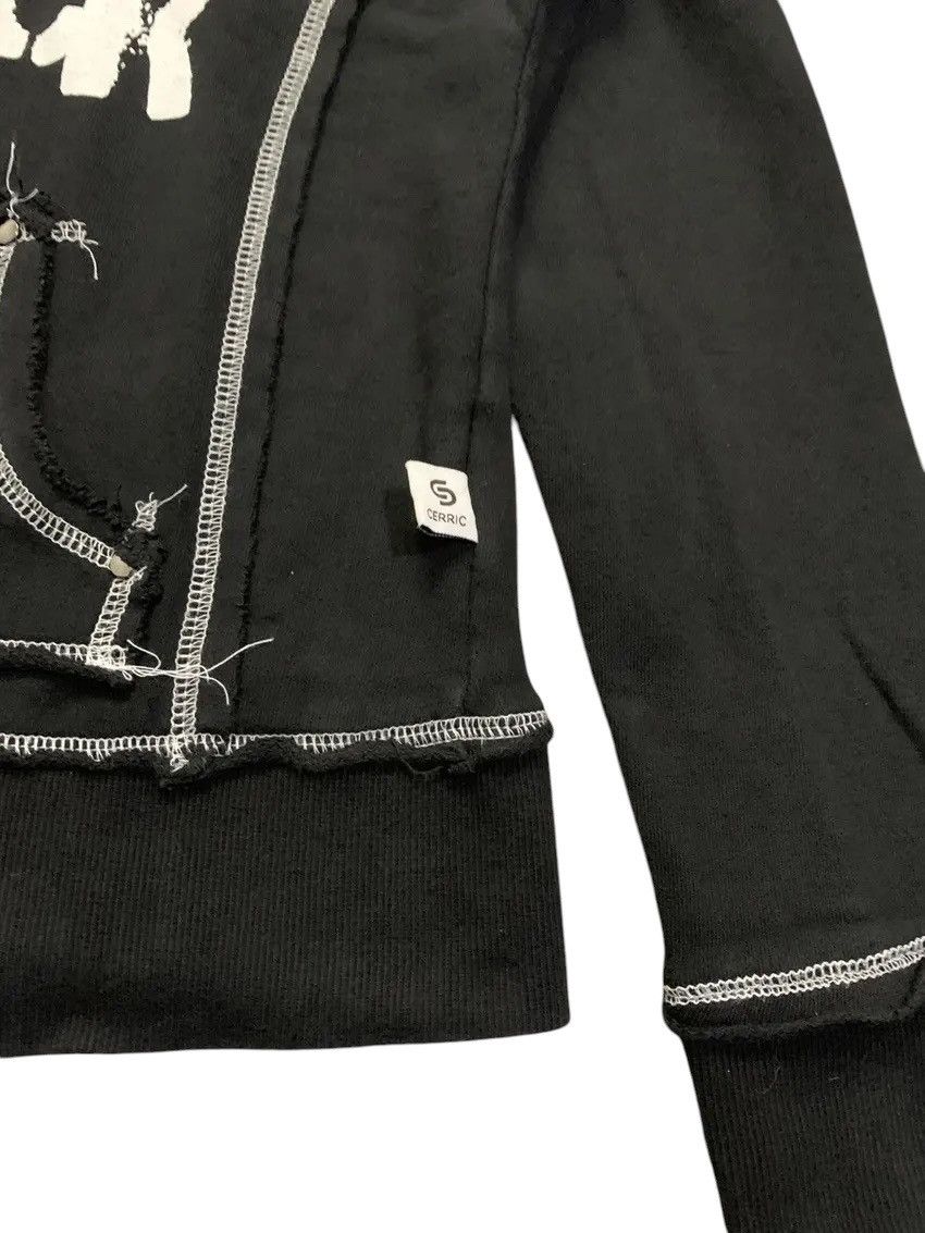 Japanese Brand Cerric Crazy Distressed Zip Up Jacket Hoodie Rock Punk Style Size M / US 6-8 / IT 42-44 - 11 Thumbnail