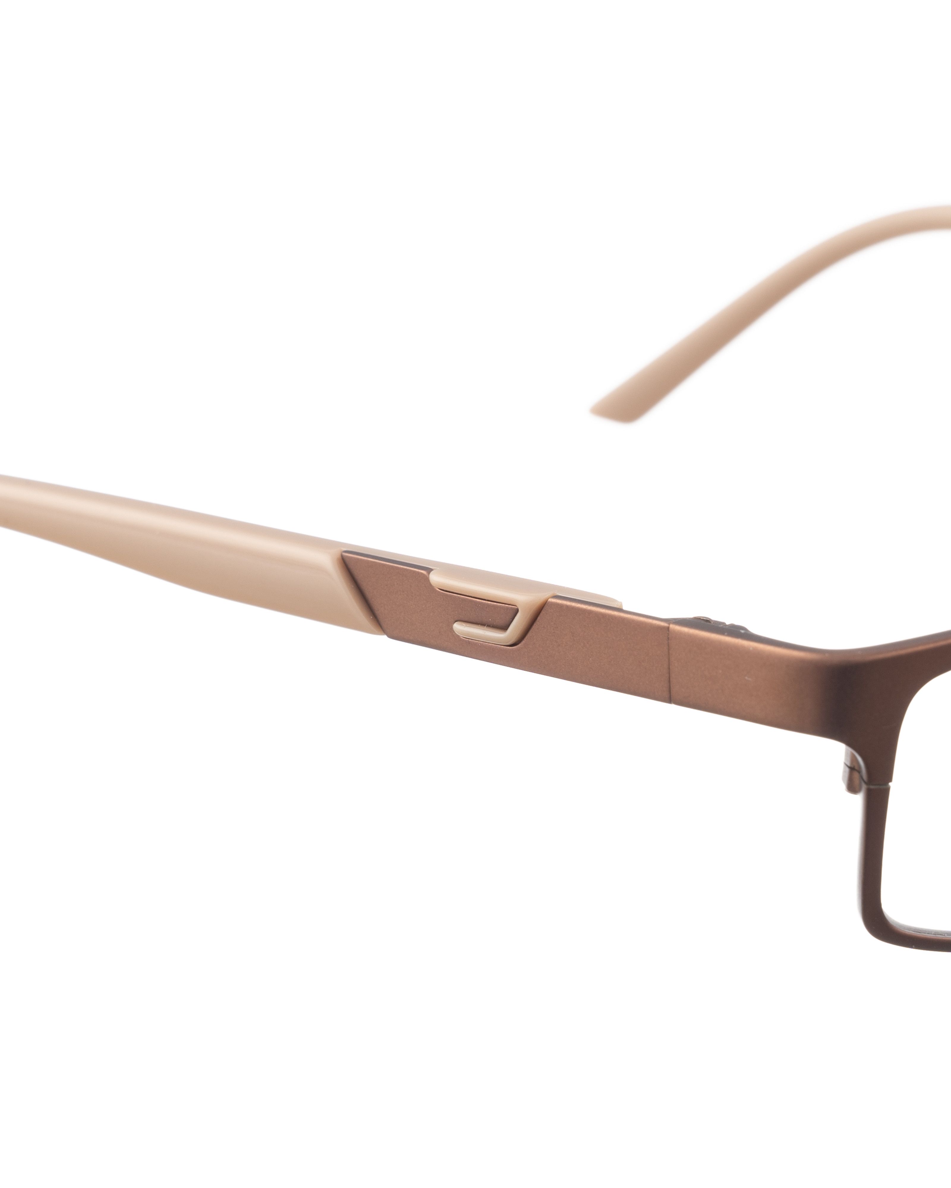 Diesel Diesel 00s Brown Matte Glasses with Tan Temples Size ONE SIZE - 3 Thumbnail