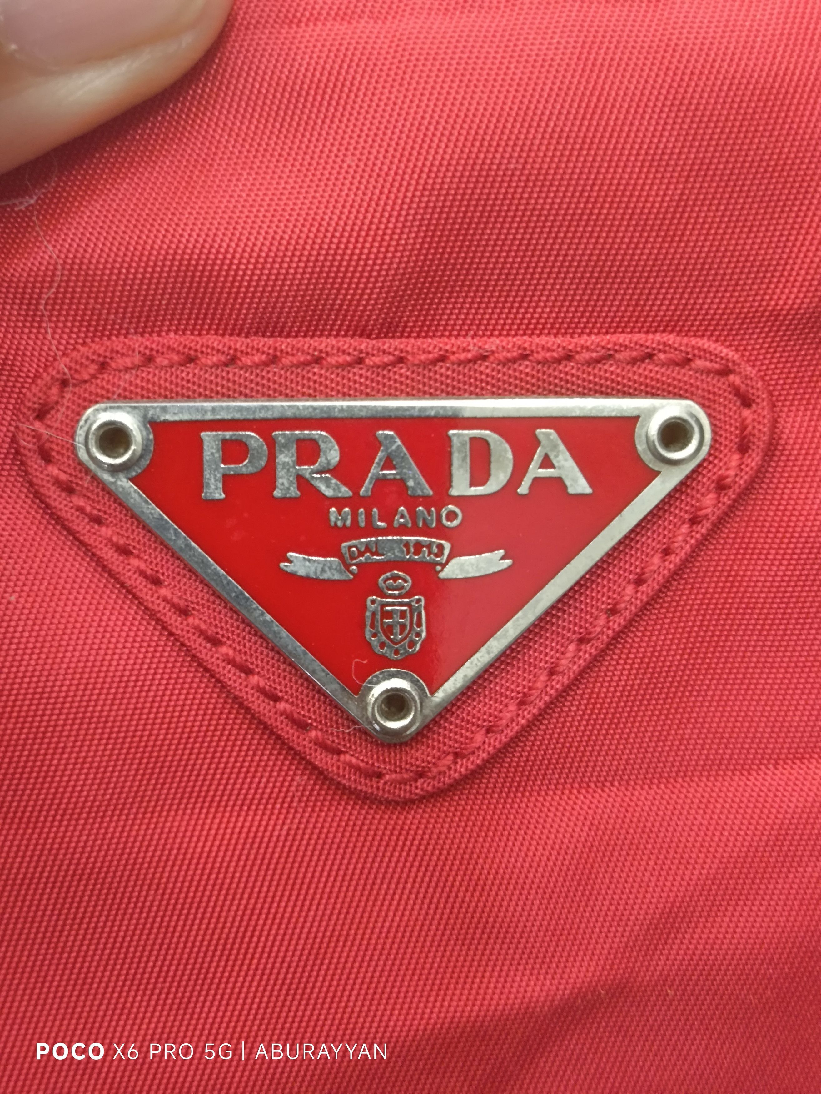 Prada Prada Tessuto Nylon Red Totebag Size ONE SIZE - 7 Thumbnail
