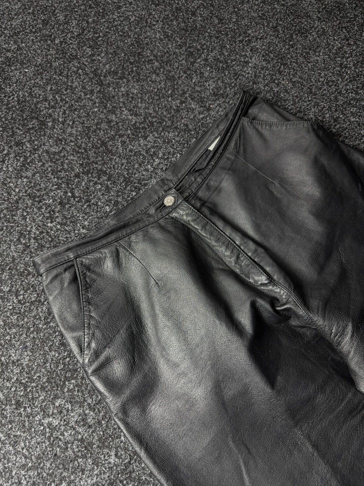 Leather Y2K Vintage Leather Pants Opium Style Alt Biker USA Rare Size US 34 / EU 50 - 6 Thumbnail