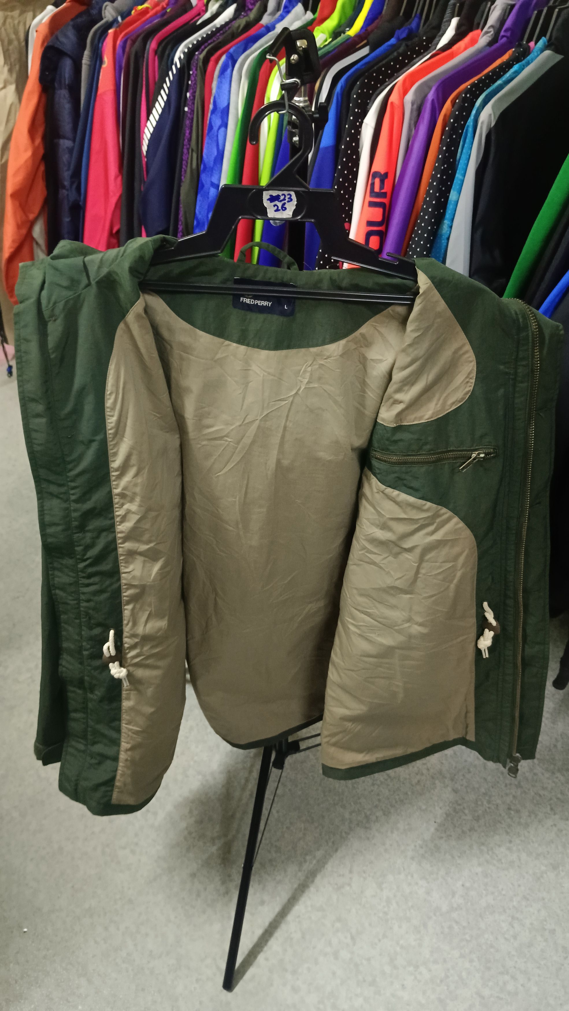 Fred Perry 💥 Fred Perry Green Army Parka Very Rare Size US L / EU 52-54 / 3 - 12 Thumbnail