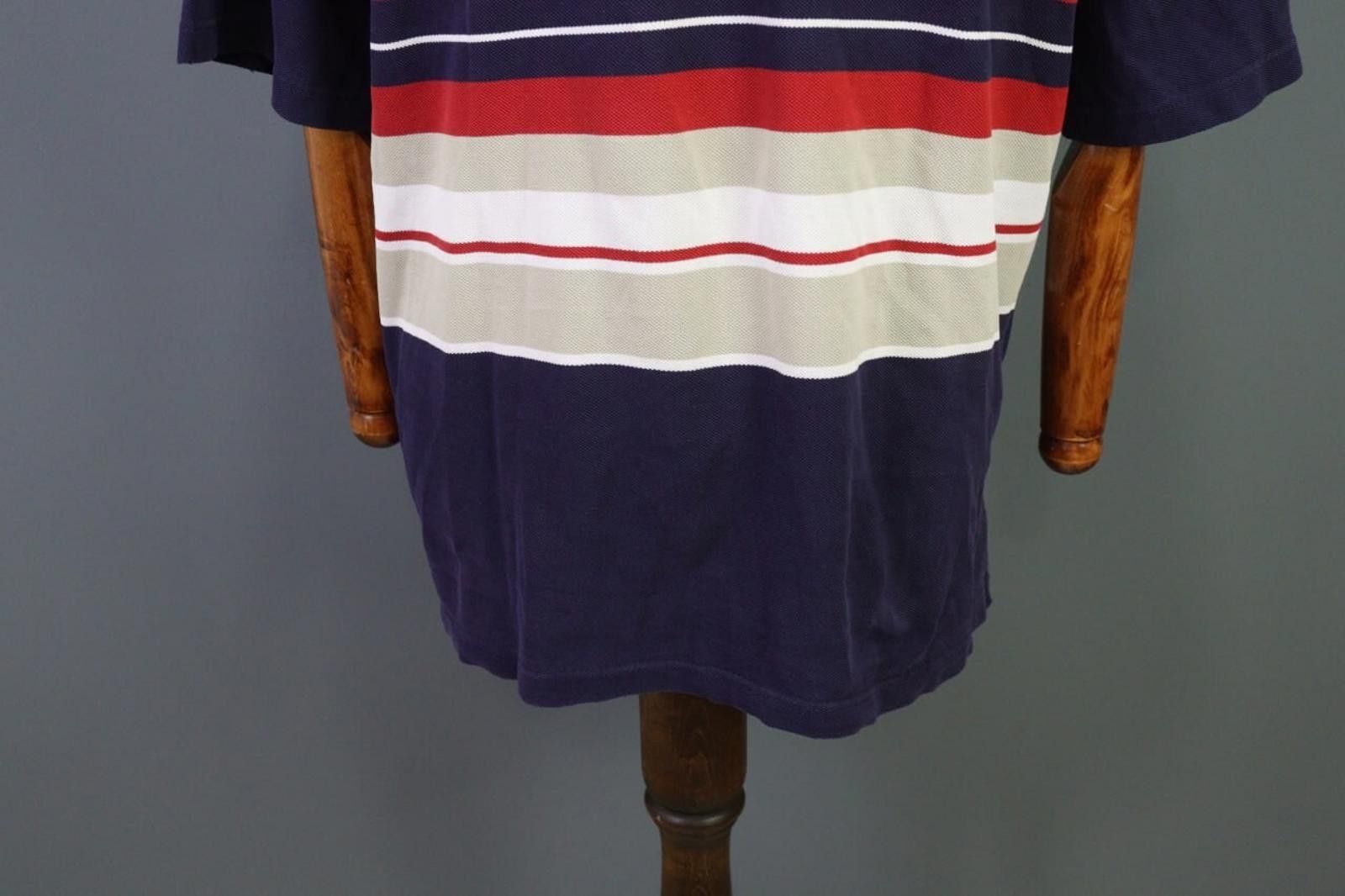 Lacoste Lacoste Multicolor Striped Polo Shirt Size 6 / XL Size US M / EU 48-50 / 2 - 12 Thumbnail