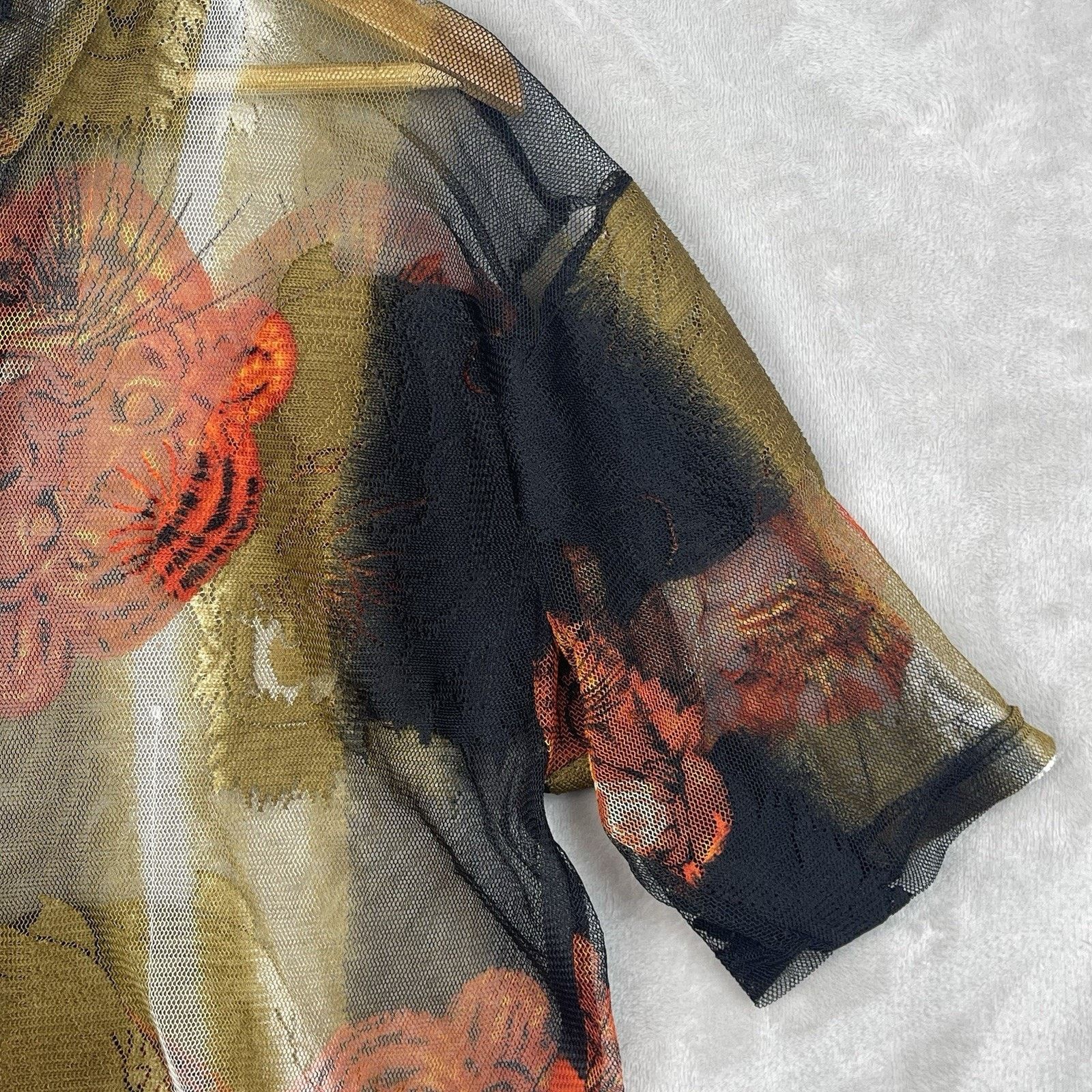 Other Trust Couture Collection Shirt Sheer Tiger Head Clubwear Size US M / EU 48-50 / 2 - 2 Thumbnail