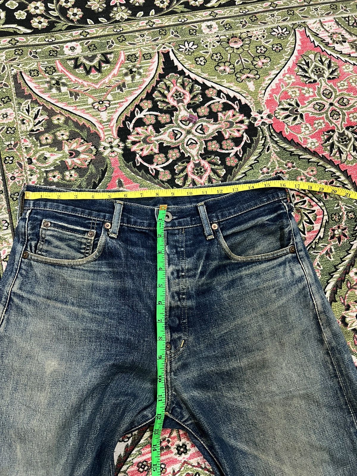 Levi's × Levi's Vintage Clothing VINTAGE LEVIS 702 BIG E SELVEDGE DISTRESSED JEANS Size US 32 / EU 48 - 18 Thumbnail