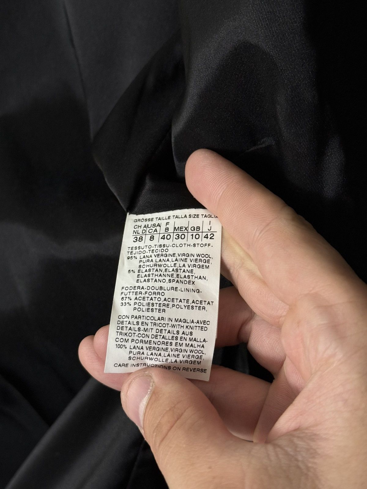 Max Mara Max Mara Virgin Wool Blazer Jacket Black Size 8 / EU 40 Size M / US 6-8 / IT 42-44 - 13 Thumbnail