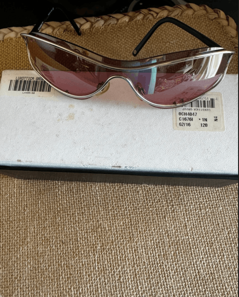 Chanel × Vintage CHANEL SUNGLASSES 4028 LOGO ICONIC 4017 Mask Size ONE SIZE - 5 Thumbnail
