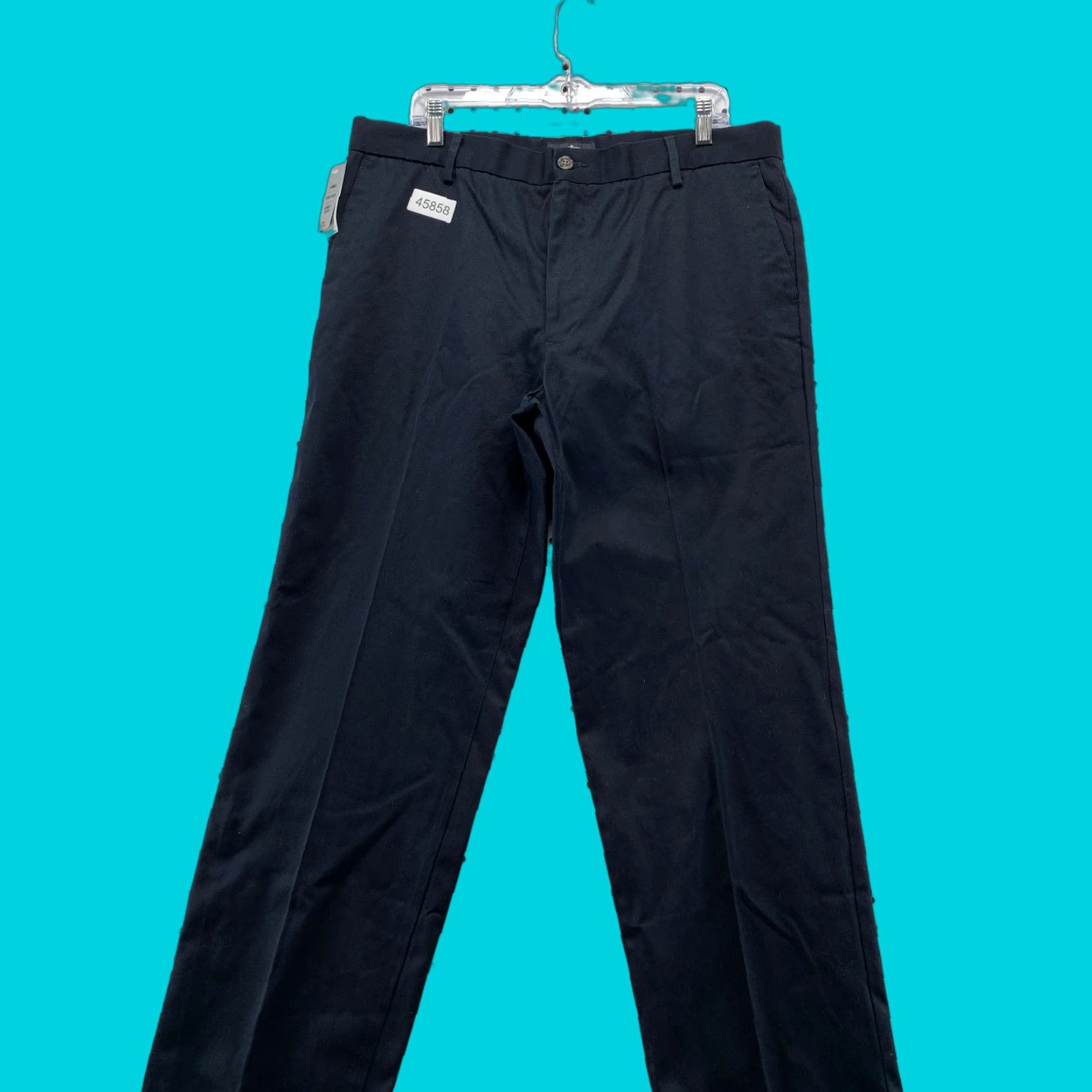 Dockers DOCKERS Pants Khaki Navy Blue Signature Straight Fit 38x32 Mens Casual Regular Size US 38 / EU 54 - 1 Thumbnail