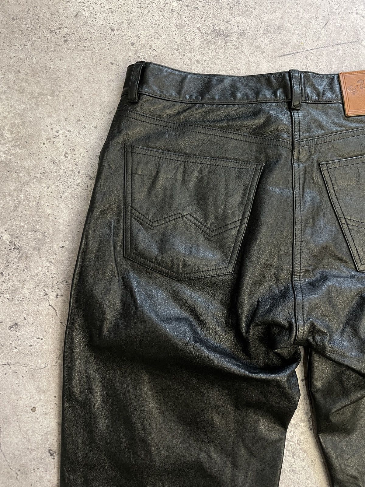 Leather × Vintage Vintage IXS Leather Pants Black Riding Y2K Archival Size US 31 - 12 Thumbnail