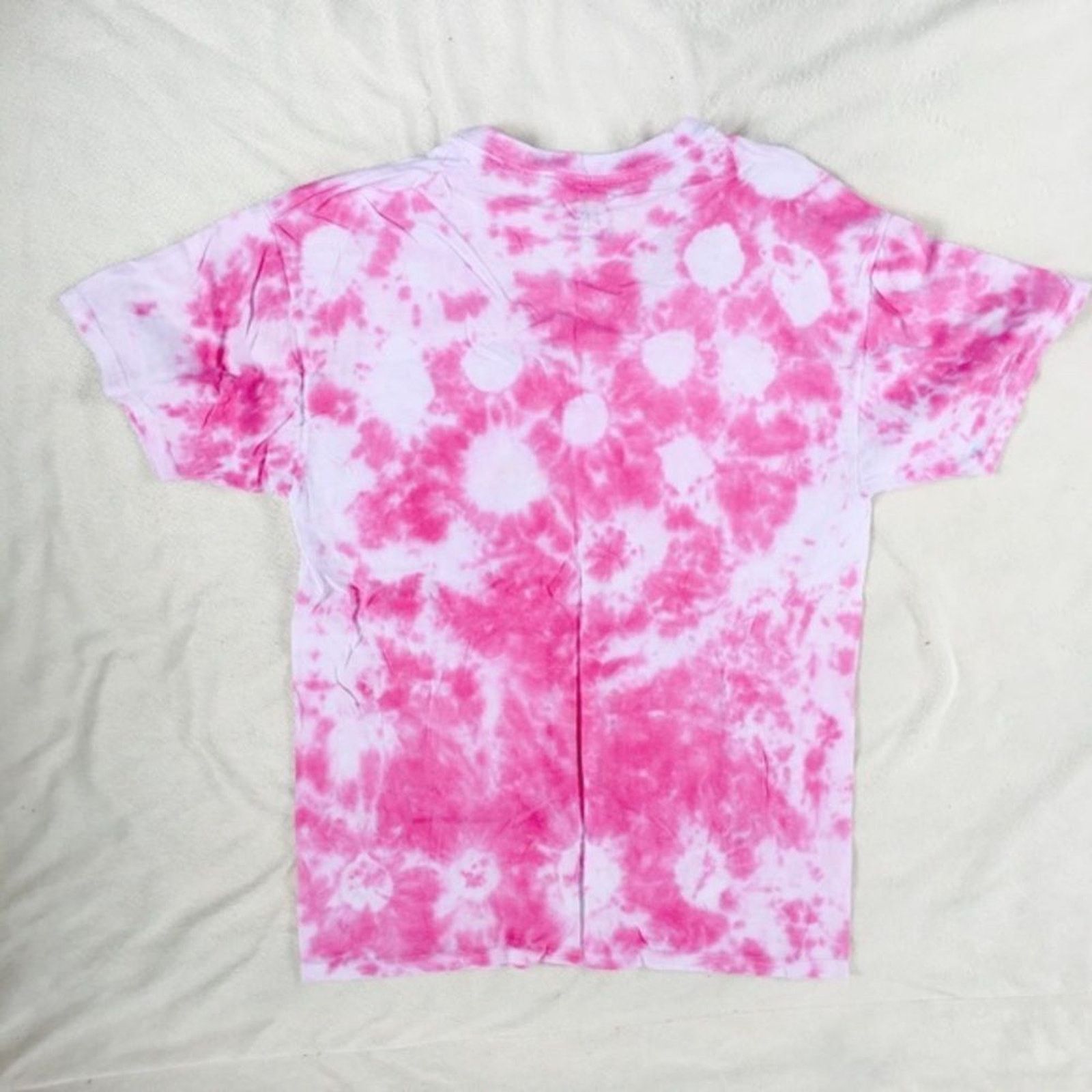 Hanes Dyes by MacKay Pink Tie-Dye V-Neck Tee | Sz M Size US M / EU 48-50 / 2 - 5 Thumbnail