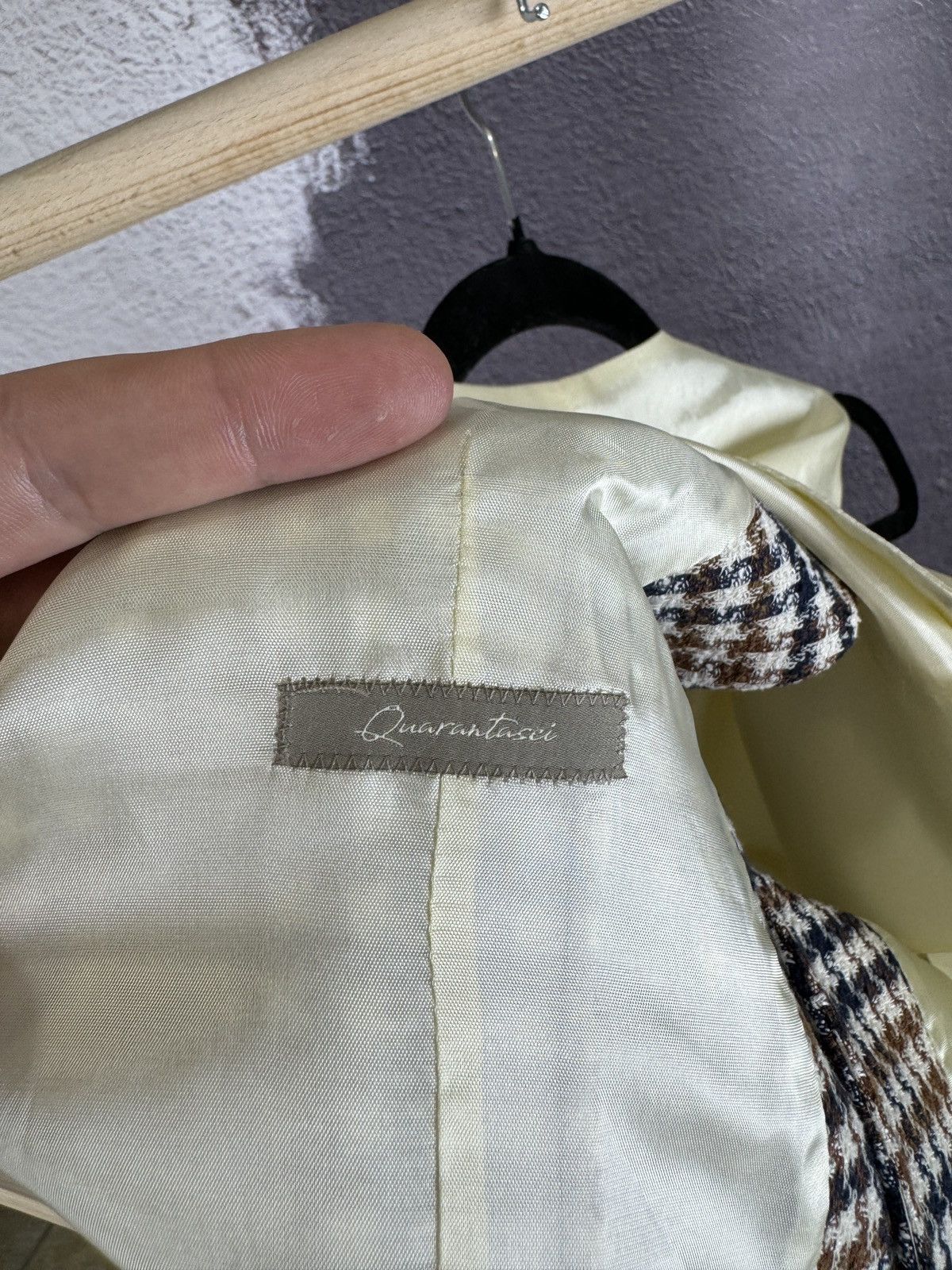 Paoloni Paoloni Houdstooth Quarantasei Classic vest waistcoat Size 36R - 9 Thumbnail