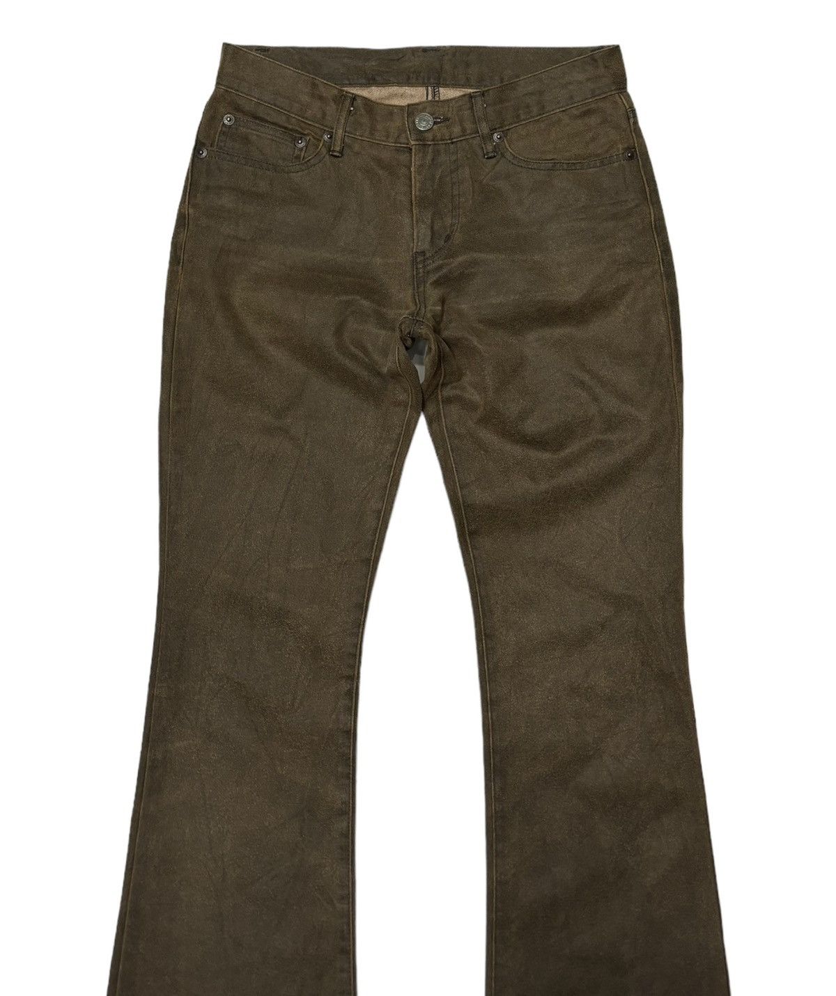Le Grande Bleu (L.G.B.) 🔥ET BOITE BLUE WAY COWHIDE FLARED BOOTCUT PANTS Size US 28 / EU 44 - 5 Thumbnail