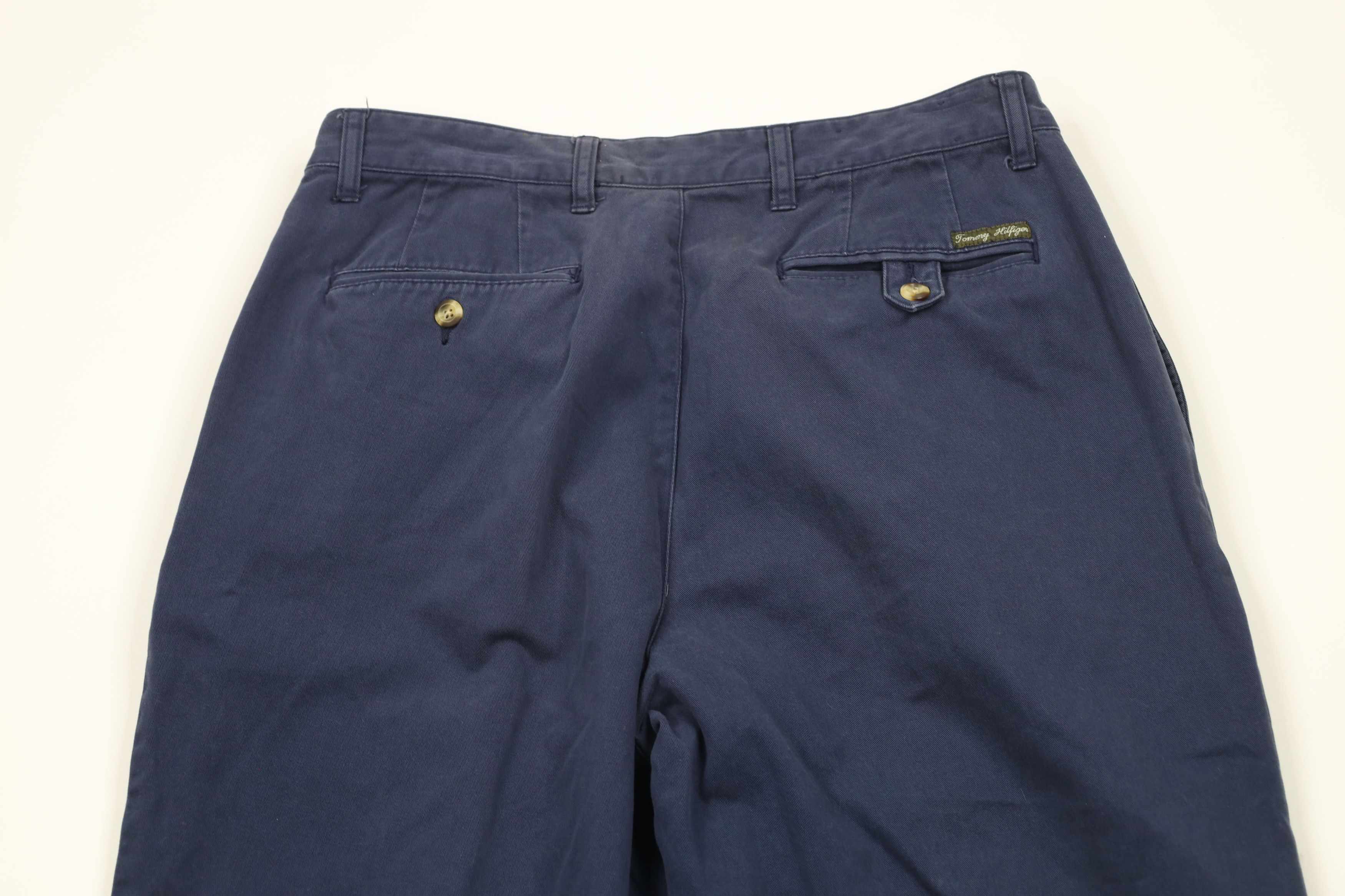 Tommy Hilfiger × Vintage Vintage 90s Tommy Hilfiger Cuffed Wide Leg Chino Pants Size US 32 / EU 48 - 10 Thumbnail