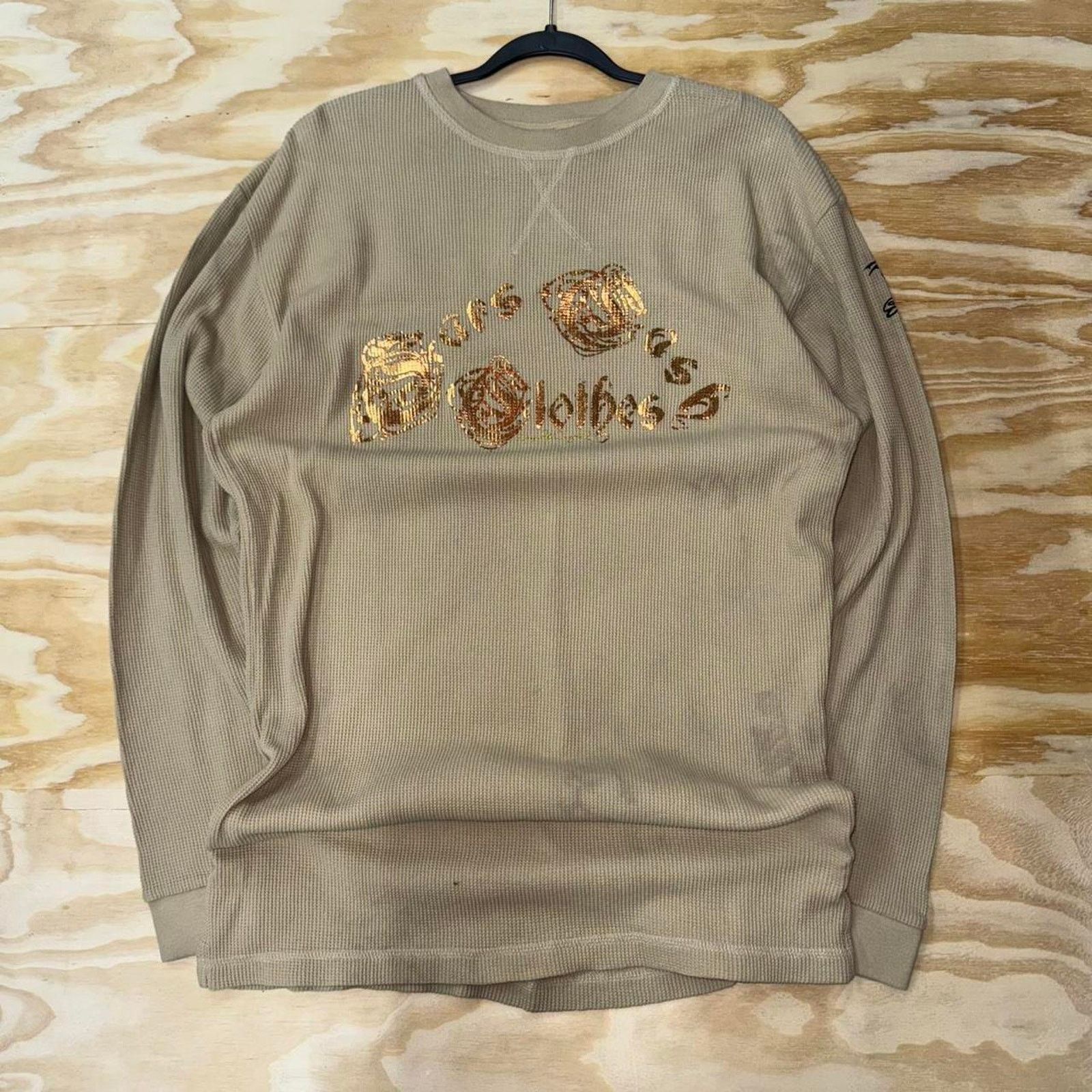 Vintage Vintage y2k ether brand grunge thermal ribbed long sleeve Size US XL / EU 56 / 4 - 1 Thumbnail