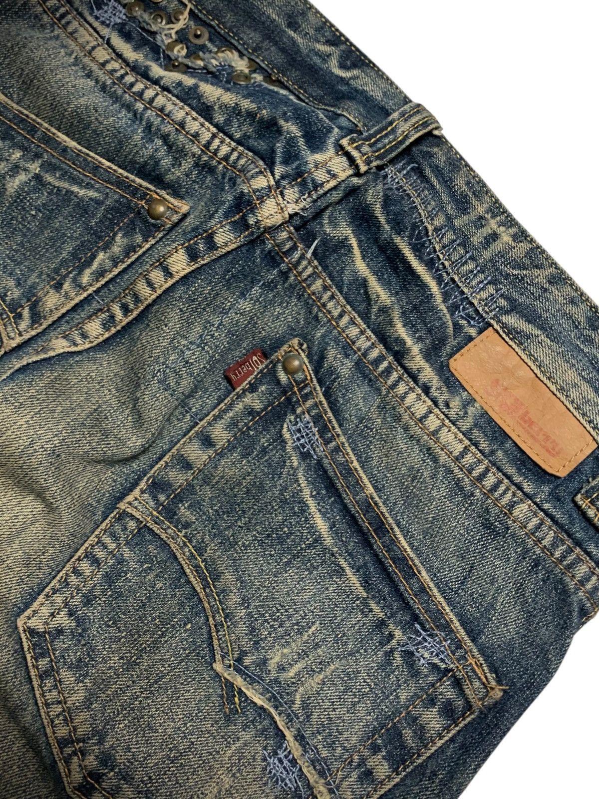 Japanese Brand Archive SOLBERRY vintage raw art denim if six was nine style Size US 29 - 4 Thumbnail